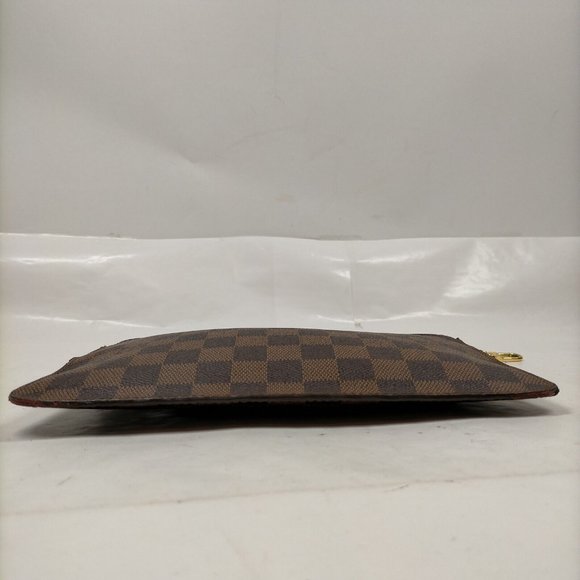100% Authentic Louis Vuitton Neverfull Damier Ebene Wristlet Pouch/Clutch Bag - Picture 4 of 9